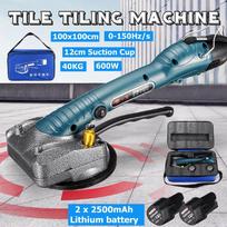 600 W plytelių mašinų vibratoriai didelės galios mašina elektrinė grindų plytelių vibratorius plytelių klijavimo plytelių įrankis + 2x2500 mAh baterijos