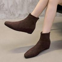 Suede Women Platform Ankle Boots Winter Fashion Shoes Woman 2024 Trend Chelsea Boots New Walking Goth Mujer Gladiator Snow Boots 35 ruda