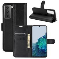 For Samsung Galaxy S21 5G Litchi Texture Horizontal Flip Protective Case with Holder & Card Slots & Wallet(White) For Galaxy S21 5G juoda