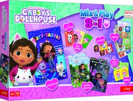 TREFL  GABBY´S DOLLHOUSE 8in1 Mix&Play stalo žaidimų rinkinys Gabby’s Dollhouse
