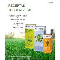 Rinkinys piktžolėms naikinti vejose – MCPA + Lip Top + Banvel