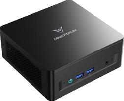 MINIS FORUM UM760 plonas mini kompiuteris, AMD Ryzen 5 7640HS procesorius mini kompiuteris (6C/12T, iki 5,0 GHz), 16GB DDR5 RAM, 1 TB PCIe 4.0 SSD, palaiko 8K@60Hz HDMI 2.1/USB4 išvestis, WIFI6E/BT5.3