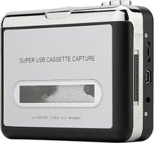 Reshow Cassette player, portable, recording MP3 audio, music via USB, compatible with laptops and PCs, convert Walkman tape cassettes into iPod format