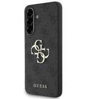 Pilkas dėklas Samsung Galaxy A56 telefonui "Guess PU 4G Metal Logo Case"