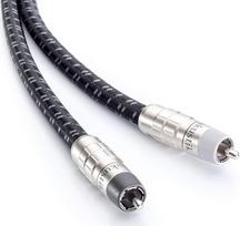 inakustik - 0060410S1 - "Excellence Stereo" sidabruoto garso kabelio SE rinkinys | Pagaminta Vokietijoje | 2 x 2x ekranuotas | 2 x 0,75 m, antracito spalvos | Sidabruotas kietas laidininkas - aukštos klasės Rhodium RCA