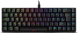Ozone Gaming Mini Tactical Keyboard -OZTACTICALDE- Mechaninė klaviatūra be Ziffernblock, Bluetooth, Outemu Red jungikliai, RGB LED apšvietimas, lengvas, DE išdėstymas, juodos spalvos