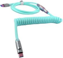 Klaviatūra VGN PU Coiled Cable, Light Žalias