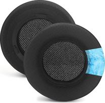 "Virtuoso RGB" pakaitiniai ausų įdėklai, tinkantys "Corsair Virtuoso RGB Wireless SE XT" žaidimų ausinėms, patogūs tinklelio formos, didelio tankio atminties putų ausų gaubtai, ypač stori (juodi)