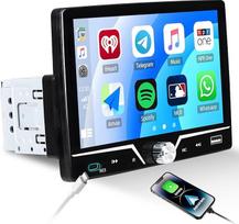 1 DIN laidinis "CarPlay" ir laidinis "Android" automobilinis "Bluetooth" medijos imtuvas, 7 colių jutiklinis ekranas su "Bluetooth/FM/EQ/USB/Type-C/Mirror Link" ekranu