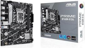 ASUS Prime B760M-R D4 Gaming pagrindinė plokštė "Intel" lizdas LGA 1700 (microATX, PCIe 4.0, DDR4, 2,5Gb Ethernet, HDMI, SATA 6Gb/s, "Aura Sync")