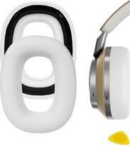 GEEKRIA QuickFit pakaitiniai ausinių įdėklai "Bowers & Wilkins B&W Px8", "Px7 S2" ausinėms, ausinių įdėklai, ausinių įdėklai, ausinių kaušelio dangtelis, remonto dalys (baltos spalvos)