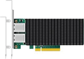 GLOTRENDS ST7318 2 prievadų 10Gb RJ45 Ethernet tinklo kortelė su "Intel X540" valdikliu, PCIE 2.1 X8 sąsaja, nepalaiko "Mac OS