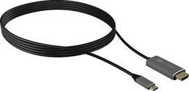 ICY BOX IB-CB020-C Aktyvusis USB-C ir HDMI kabelis (1,8 m), UHD (2160p), HDCP 2.2, konverteris, juodas