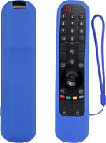 LG televizoriaus nuotolinio valdymo pulto MR24GA MR24GN MR23GA MR23GN MR22GN MR22GA MR22GA AN-MR21GA Smūgiams atsparus neslystantis silikoninis dėklas, skirtas LG nuotolinio valdymo pultui "Magic Remote" - be mėlyno švytėjimo