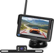 NHOPEEW Belaidis atbulinės eigos kameros rinkinys su 4,3 colių IPS galinio vaizdo kameros monitoriumi - naktinio matymo vandeniui atspari IP69 atbulinės eigos kamera automobiliui, sunkvežimiui, nameliams ant ratų, priekabai