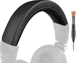 SOULWIT baltyminis odinis pakaitinis dangtelis, skirtas "Audio Technica ATH M50", "M50X", "M50XWH", "M50XBT", "M50XBT2", "M50S/LE" ausinėms Galvutė Galvutė, Galvutės remonto dalis, Galvutės priedai