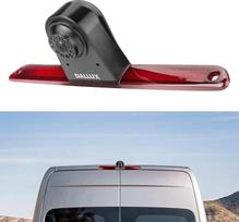 Stabdžių žibintų atbulinės eigos kamera Mercedes Benz Sprinter / VW Crafter Van 2007-2018, automobilinė 3.170° plataus kampo vandeniui atsparus naktinio matymo mikrofonas, įmontuotas reguliuojamas objektyvas, montuojamas ant stogo, atbulinės eigos kamera