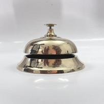 Žalvarinis priėmimo skambutis, Elegantiškas viešbučio skambutis, Stalo skambutis, Namų dekoras 8,89 cm