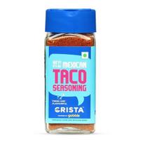 CRISTA 45 g Meksikietiški Taco prieskoniai Taco, Enchilada ir Burrito | Aukščiausios kokybės žolelių ir prieskonių mišinys su autentiškais meksikietiškais skoniais | Veganiškas