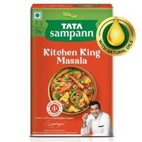 Tata Sampann Kitchen King Masala su natūraliais aliejais, 100g, Pagaminta šefo Sanjeev Kapoor, Su išskirtiniu šefo patarimu, Sodrus aromatas ir skonis