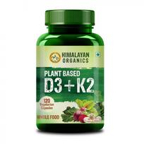 Vitaminas D3 + K2 (120 dangtelių, 600 TV), Ekologiška D3 + K2, Himalajų organika