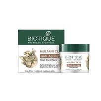 Biotique Multani molis senėjimą stabdantis purvo veido kaukė visų tipų odai, 75 g