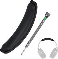 "Bose QuietComfort 35", "35 II", "45" (QC35, QC35 II, QC45) ausinių galvos juosta [atnaujinta], MMOBIEL - baltyminis PU galvos juostos padas - ausinių pagalvės dangtelio remonto dalis - juoda