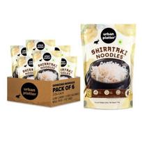 Urban Platter Shirataki Noodles, 270g [Pack of 6 | Keto-Friendly | Low-Carb | Fat-Free | Gluten-Free | Ultra-Low Calorie Konjac Miracle Noodles]