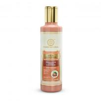 Šampūnas su Himalajų kedru ir šafranu: garbanotiems plaukams (210 ml), Himalijos kedro ir šafrano plaukų valiklis, Khadi Natural 24.84375