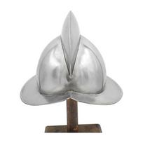 Spanish Comb Marion Boat Medieval Helmet Replica Medieval Metal Helmet  with Fitted Leather Liner 20 Gauge Steel Wearable for Adult Medieval Costumes