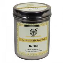 Natūrali plaukų pudra Ritha (150 g), Žolelių plaukų pudra Reetha, Khadi Natural