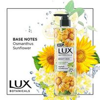 Lux Botanicals prausimosi gelis, saulėgrąžų ir alavijų, dušo gelis moterims, 100% natūralūs ekstraktai, suteikia švytinčią odą, be parabenų, 450 ml