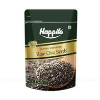 Happilo Neapkeptos Žalios Čija Sėklos Valgymui Su Omega 3 ir Pluoštu Svorio Kontrolei - 250 Gramų| Sėklos Valgymui Vasarą