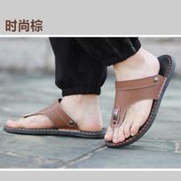 Summer new men's sandals fashion casual flip-flops men's shoes open-toed sandals light and soft men's sandals 39 ruda