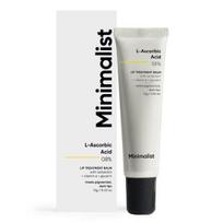 Minimalistinis 8% L-askorbo rūgšties lūpų priežiūros balzamas su vitaminu E, Radianskin ir glicerinu pigmentuotoms ir tamsioms lūpoms | Moterims ir vyrams | 12 g