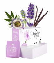 Herby No Stress arbata - 20 arbatos pakelių, atpalaiduojantis žolelių mišinys su levandomis ir pasiflora