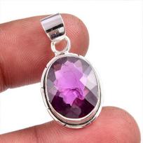 Natural Alexandrite Gemstone 925 Solid Sterling Silver Gift Pendant 1.25  D3P95