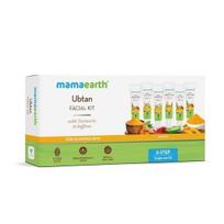 Mamaearth Ubtan veido rinkinys su ciberžole ir šafranu švytinčiai odai - 60 g