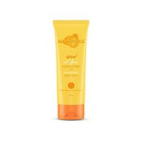 Aqualogica Glow+ Drėkinamasis kremas be aliejaus su papaja ir vitaminu C| Drėkina, kad sustiprintų švytėjimą ir tekstūrą | Kontroliuoja riebalų perteklių | 100g