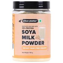 Urban Platter SOJŲ PIENO MILTELIAI, 150 g / 5,3 oz [Augalinės kilmės / Pieno pakaitalas, Be GMO ir 49 % baltymų]