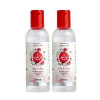 Leeford Leeglys Tonikas su glicerinu ir rožių vandeniu veidui (2 vnt. pakuotė po 100 ml kiekvienas) - Praturtintas 12% rožių vandens ir 88% glicerino || Maitinamam a