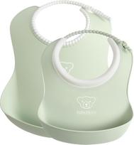 BabyBjörn Baby Bibs, 2-pack, Powder Green (046761)