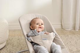 BabyBjörn Bouncer Bliss Woven Seat, Light Beige (006032)