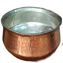 Varinis Lagan Handi Šafingo indas su alavo danga, Virtuvės indai ir Serviravimo indai, 4 litrai, Varinis Lagan virimui Varinis biryani Handi