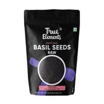 True Elements Bazilikų sėklos 250g - Sabja sėklos | Tukmaria sėklos su dideliu skaidulų ir Omega 3 kiekiu | Sėklos valgymui | Svorio valdymas | Sėklos Tukmaria