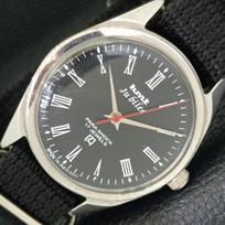NAUDOTAS HMT JUBILEE RANKINIU BŪDU PRISUKAMAS INDIŠKAS VYRIŠKAS LAIKRODIS JUODO SPALVOS Ciferblatas a432776-2