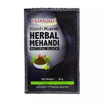 Kešas Kanti : Natūrali juoda chna (20 G), Kesh Kanti Herbal Mehandi Black Patanjali Pack = 20 Gm