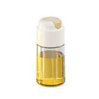 Automatinis aliejaus dozatorius Stiklinis virtuvinis aliejaus butelis su nelašėjančiu snapeliu 320ml/500ml Neišsiliejantis padažų indas alyvuogių aliejui, actui, sojų padažui, vynui 500ML balta