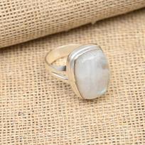 Rainbow Moonstone Gemstone 925 Sterling Silver Handmade Amazing Jewelry Ring 4 balta