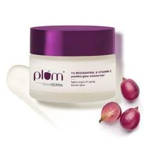 Plum 1% Resveratrolio ir vitamino C jaunatviško švytėjimo drėkinamasis kremas| Suteikia švytėjimo | Lengvas ir greitai įsigeriantis | 100% veganiškas | 50G